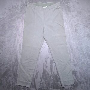 J. Jill Essential Slim Ankle Pants Women Sz 6 Olive Green Pull On Elastic Waist